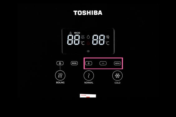 Cây nước nóng lạnh Toshiba RWF-W1830BV(K) tuỳ chỉnh nhiệt độ theo mong muốn